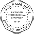   Minnesota Professional Engineer Seal Trodat Stamp